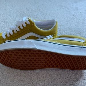 Mustard Vans worn twice